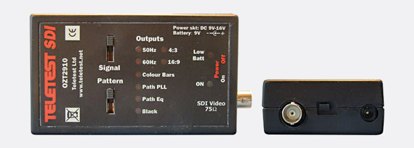 Teletest Ozt2910 Test Pattern Generator Sdi, Handheld, Battery 