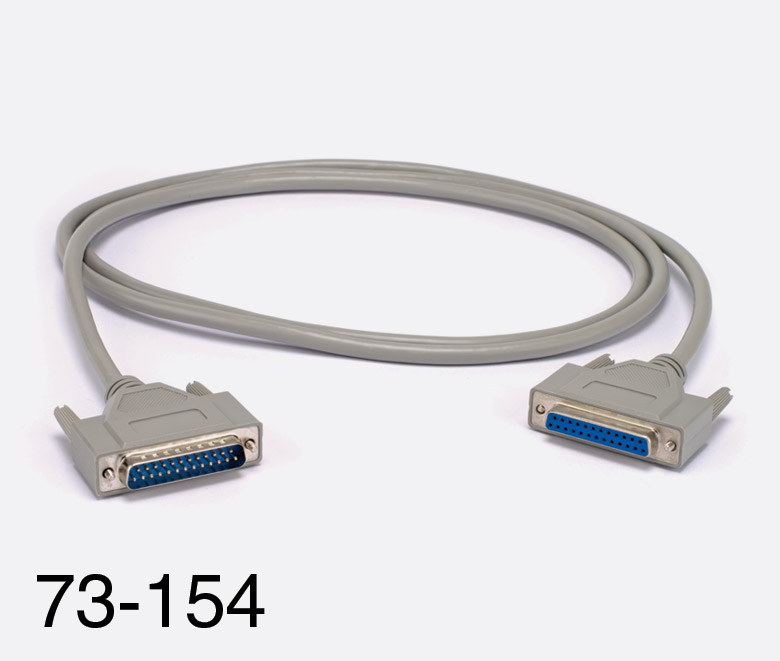 D-SUB INTERCONNECT CABLE 25 pin female to 25 pin male, 2 metres