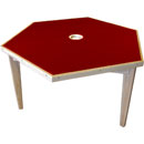 CANFORD ACOUSTIC TABLE Ash, hexagonal 1220mm (specify fabric colour)