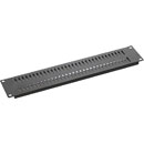 CANFORD RACKVENT Rack ventilation panel 2U, steel, slotted vertical, black painted