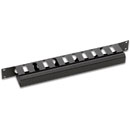 CANFORD CABLE MANAGEMENT PANEL Horizontal, 10 channel, with cover plate, 1U, black