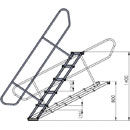 GLOBAL TRUSS GL6021 GT STAGE DECK STAIR Five step, angle adjustable, height range 800-1400mm