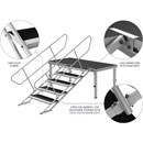 GLOBAL TRUSS GL6021 GT STAGE DECK STAIR Five step, angle adjustable, height range 800-1400mm