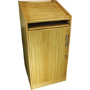 CANFORD ES4186018/O AV PRESENTERS LECTERN 18U, 600mm deep, Oak