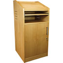 CANFORD ES4186015/B AV PRESENTERS LECTERN 15U, 600mm deep, Beech