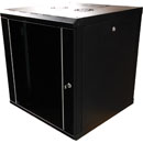 LANDE PROLINE PR09U6060-BL WALL RACK CABINET 9U, 600d, with glass door, black