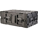 SKB 3RR-4U24-25B REMOVABLE SHOCK RACK CASE 4U, 24-inch depth, removable shockmount, wheels, black