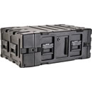 SKB 3RR-4U24-25B REMOVABLE SHOCK RACK CASE 4U, 24-inch depth, removable shockmount, wheels, black