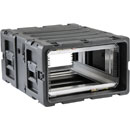 SKB 3RR-5U24-25B REMOVABLE SHOCK RACK CASE 5U, 24-inch depth, removable shockmount, wheels, black