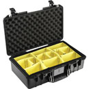 PELI 1525 AIR CASE Internal dimensions 521x287x171mm, with padded dividers, black