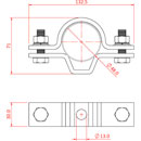 DOUGHTY T30404 UNIVERSAL CLAMP Black