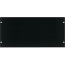 CANFORD RACK PANEL BLANK, FULL WIDTH 5U Flat aluminium, black painted