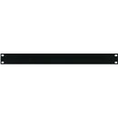 CANFORD RACK PANEL BLANK, FULL WIDTH 1U Extruded aluminium, black painted