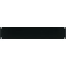 CANFORD RACK PANEL BLANK, FULL WIDTH 2U Extruded aluminium, black painted