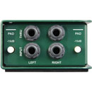 RADIAL JDI STEREO DI BOX Passive, stereo, 2x 6.35mm jack inputs, 2x 6.35mm jack thru