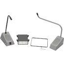 CONTACTA STS-K035 SPEECH TRANSFER SYSTEM Surface mount kit, with hearing loop, curved left, grey