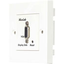 MUXLAB 500041-WP VIDEO BALUN Wallplate, VGA, display side, 1-gang UK, white