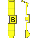 RETROFIT CABLE MARKERS PC36.B, black on yellow (strip of 32)