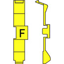 RETROFIT CABLE MARKERS PC60.F, black on yellow (strip of 32)