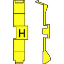 RETROFIT CABLE MARKERS PC36.H, black on yellow (strip of 32)