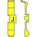 RETROFIT CABLE MARKERS PC60.J, black on yellow (strip of 32)