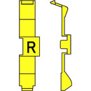 RETROFIT CABLE MARKERS PC60.R, black on yellow (strip of 32)