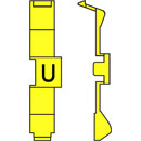 RETROFIT CABLE MARKERS PC36.U, black on yellow (strip of 32)