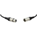 REAN CABLE XLR 3-pin female to XLR 3-pin male, overmoulded, 6.10m, black