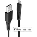 LINDY 31319 LIGHTNING CABLE Type A USB male - Lightning male, black, 0.5m