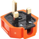 DURAPLUG PF133ORG UK MAINS PLUG 13A fused, orange