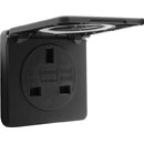 CANFORD CONNECT CN001UK UK Panel socket, black, 13A, 250v, IP54