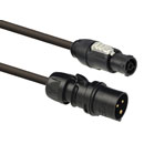 CANFORD AC MAINS CORDSET Powercon TRUE1 NAC3FX-W-TOP - PCE Midnight 013-6X, TRS, 3m, black