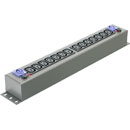 CANFORD MDS5 AC MAINS POWER DISTRIBUTION STRIP Dual 10A, 14x IEC, Powercon, dark grey