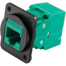 TUK D-SERIES KEYSTONE RJ45 IDC SOCKET Cat6 tool-less, green