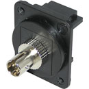 TUK D-SERIES KEYSTONE FIBRE COUPLER ST to ST, multi mode, simplex, black/black