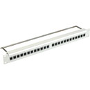 CANFORD CAT5E RJ45 PRO PATCH PANEL 1U 1x16 FEEDTHROUGH, unscreened, black