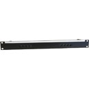 CANFORD CAT6 RJ45 PRO PATCH PANEL 1U 1x8 FEEDTHROUGH, unscreened, black