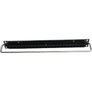 CANFORD CAT6 RJ45 PRO PATCH PANEL 1U 1x24 FEEDTHROUGH, unscreened, black