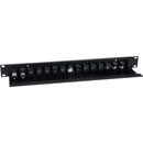 CANFORD CAT5e RJ45 PATCH PANEL, Economy, 1U, 1x16, IDC, Unscreened,black