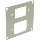 CANFORD UNIVERSAL MODULAR CONNECTION PLATE 1x IEC female, 1x male, grey