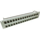 CANFORD CONNECT XLR TERMINATION PANEL 2U 2x16 Canford XLRF, grey