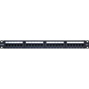 MATRIX CAT6 RJ45 PATCH PANEL 1U 24 way, unshielded, vertical termination