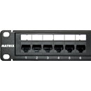 MATRIX CAT6 RJ45 PATCH PANEL 1U 24 way, unshielded, vertical termination