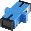 SC SM SIMPLEX PANEL COUPLER, Blue (also fits LC duplex panel cutout)