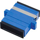 SC SM DUPLEX PANEL COUPLER, Blue (also fits LC quad panel cutout)