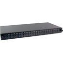 SC MM PANEL, 48 way (24x Duplex) 1U with sliding tray and fibre management, black