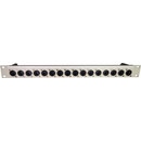 CANFORD ETHERCON TERMINATION PANEL 1U 1x16, CAT6 IDC, grey