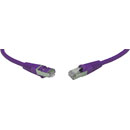 CAT6A SCREENED PATCHCORD RJ45-RJ45-0.5m, violet