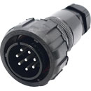 TEN47 PA-COM8LM06-SD PA-COM MULTIPIN CONNECTOR Inline, male, solder type, locking ring