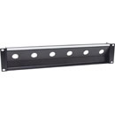 CANFORD TAILBOARD PANEL Angled 2U 6x Lemo SMPTE FMW / FXW plug, black